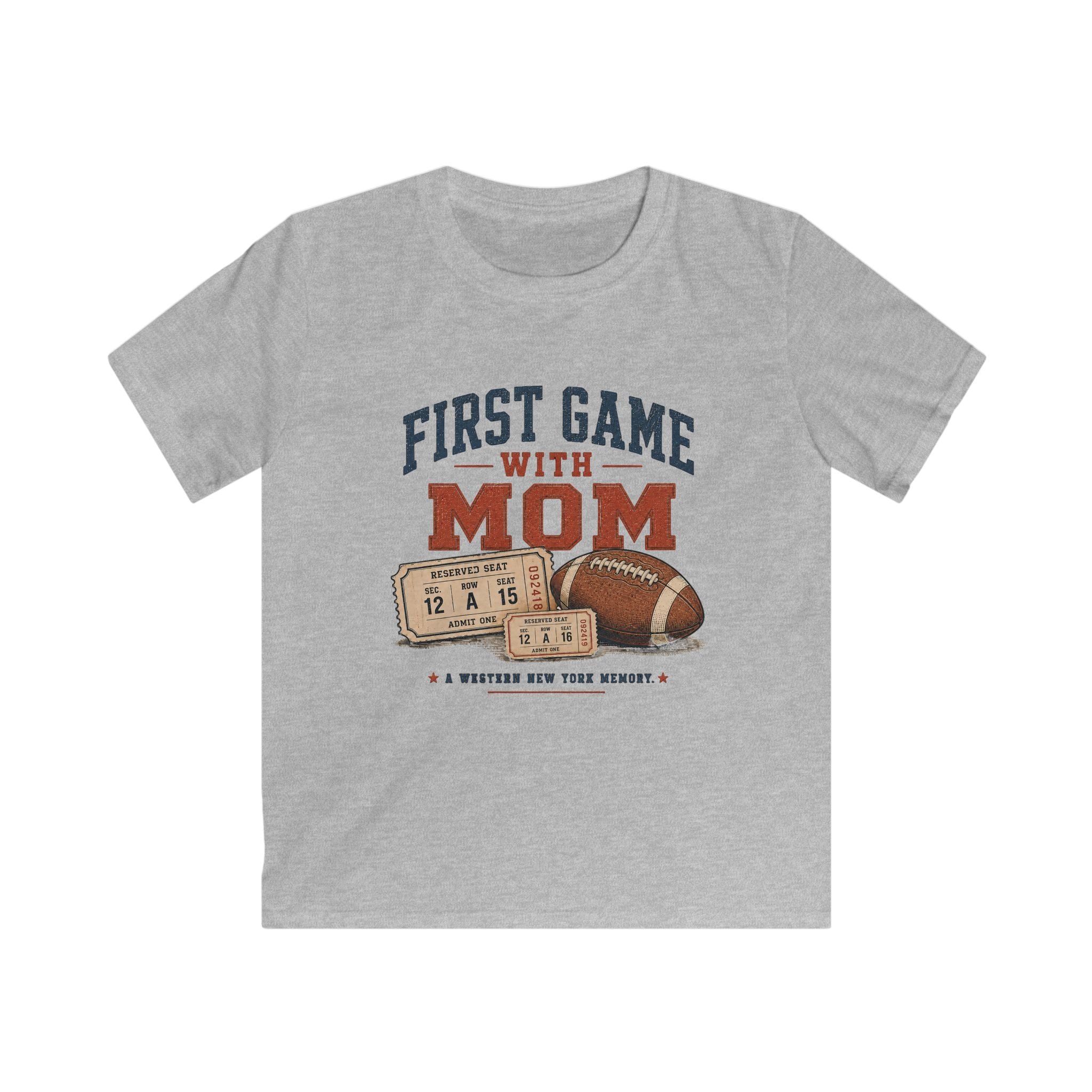 First Game With Mom Youth T-Shirt