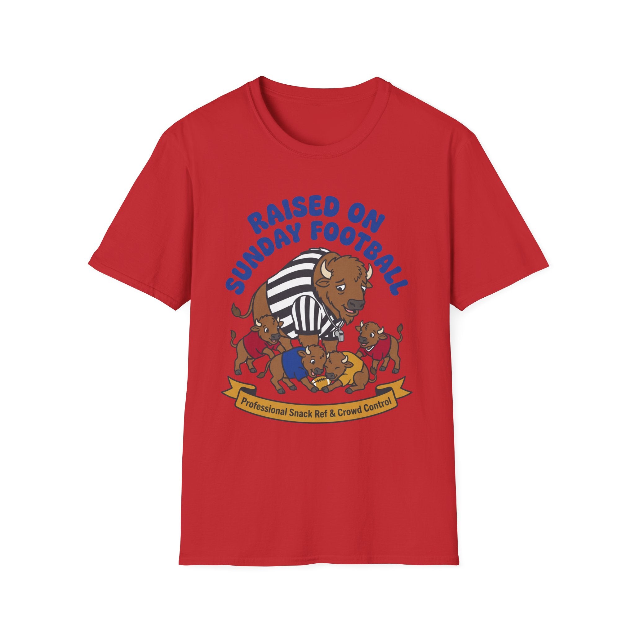 Raised on Sunday Football Professional Snack Ref & Crowd Control T-Shirt