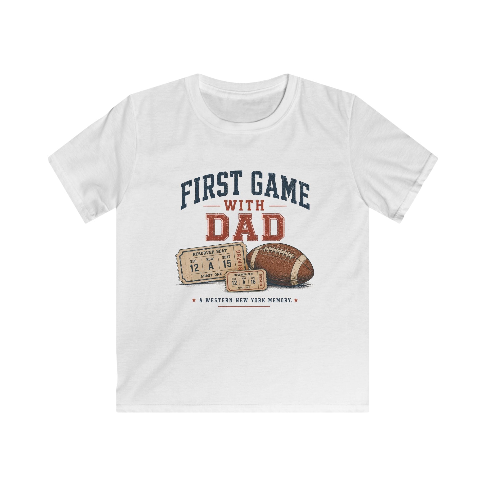 First Game With Dad Youth T-Shirt