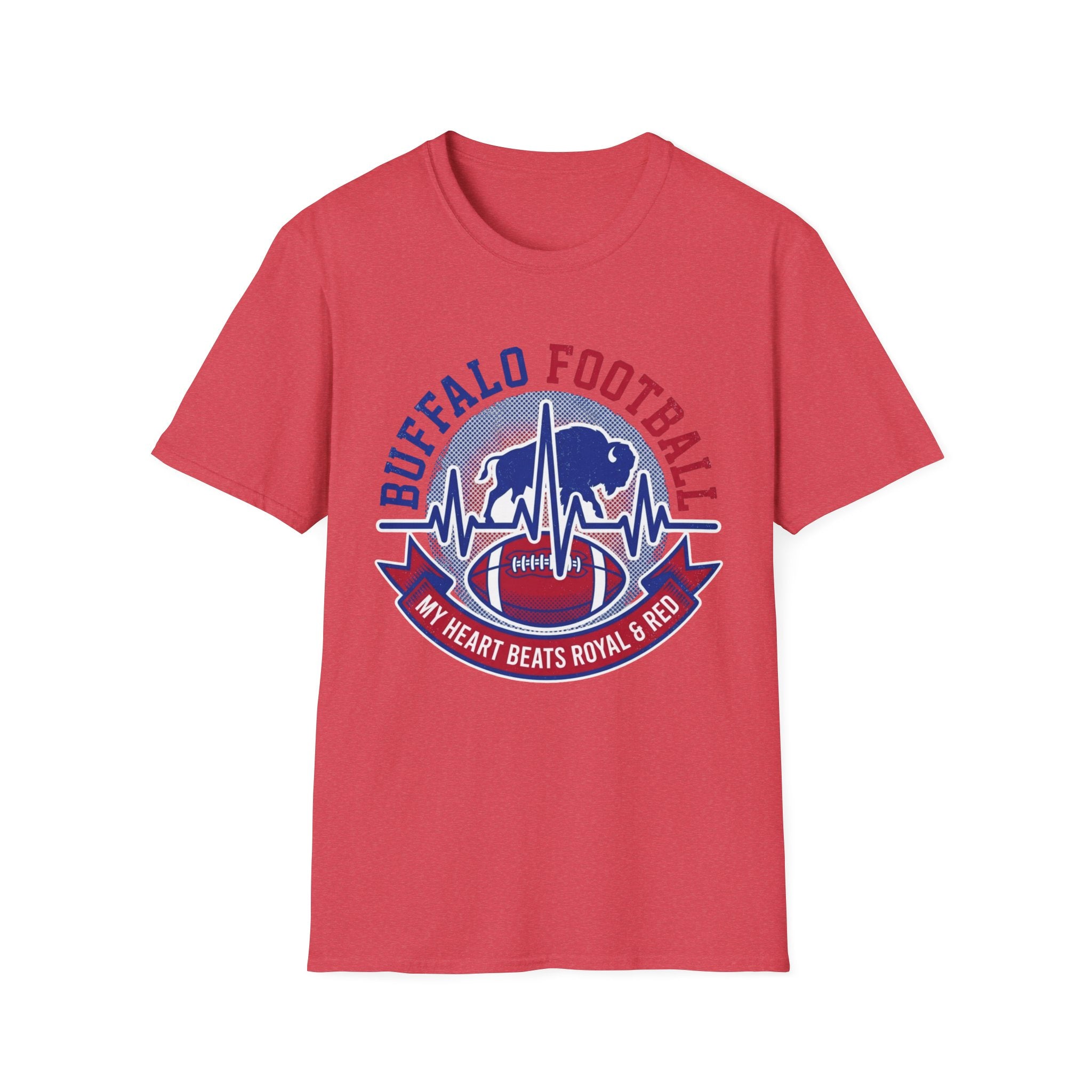 My Heart Beats Royal & Red T-Shirt