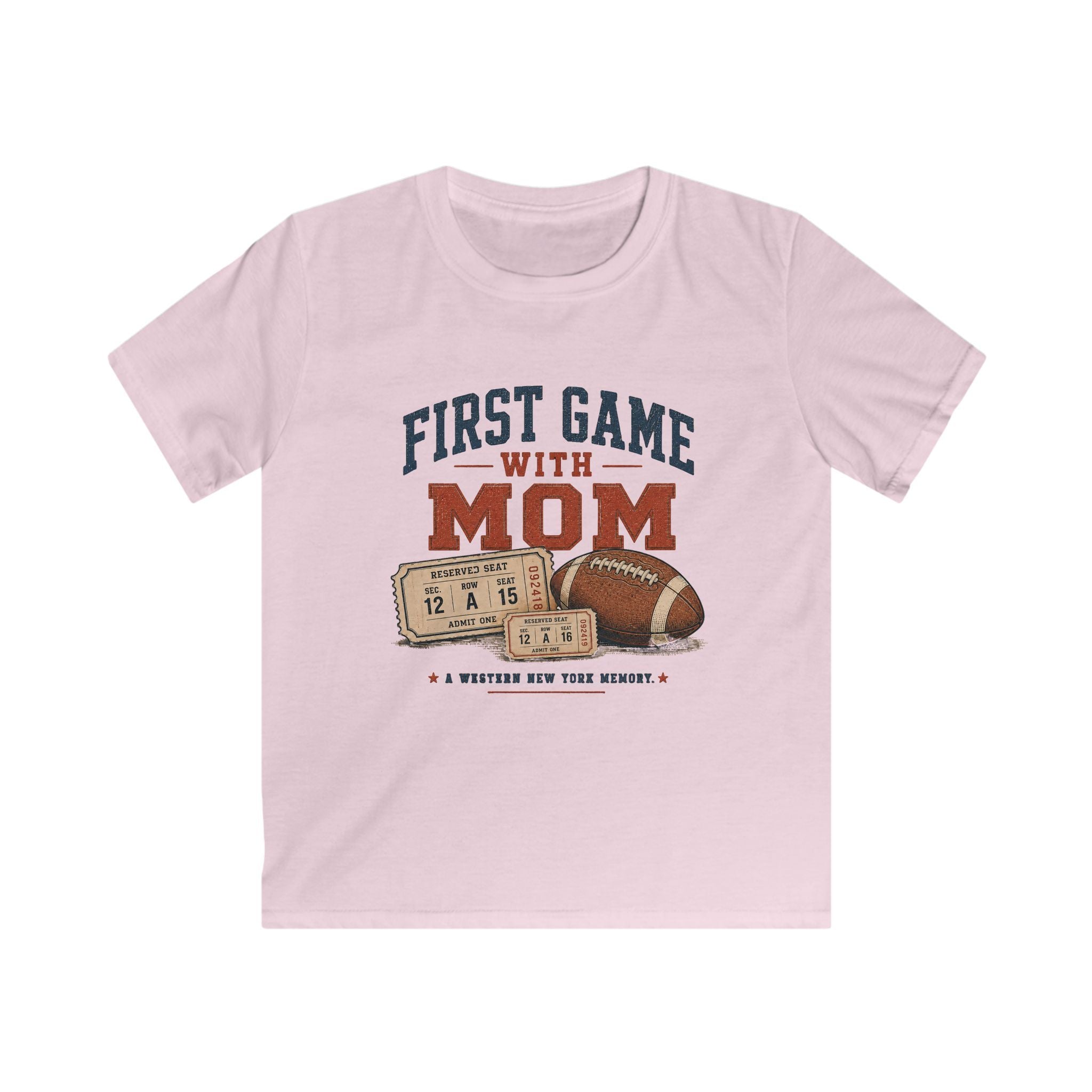 First Game With Mom Youth T-Shirt