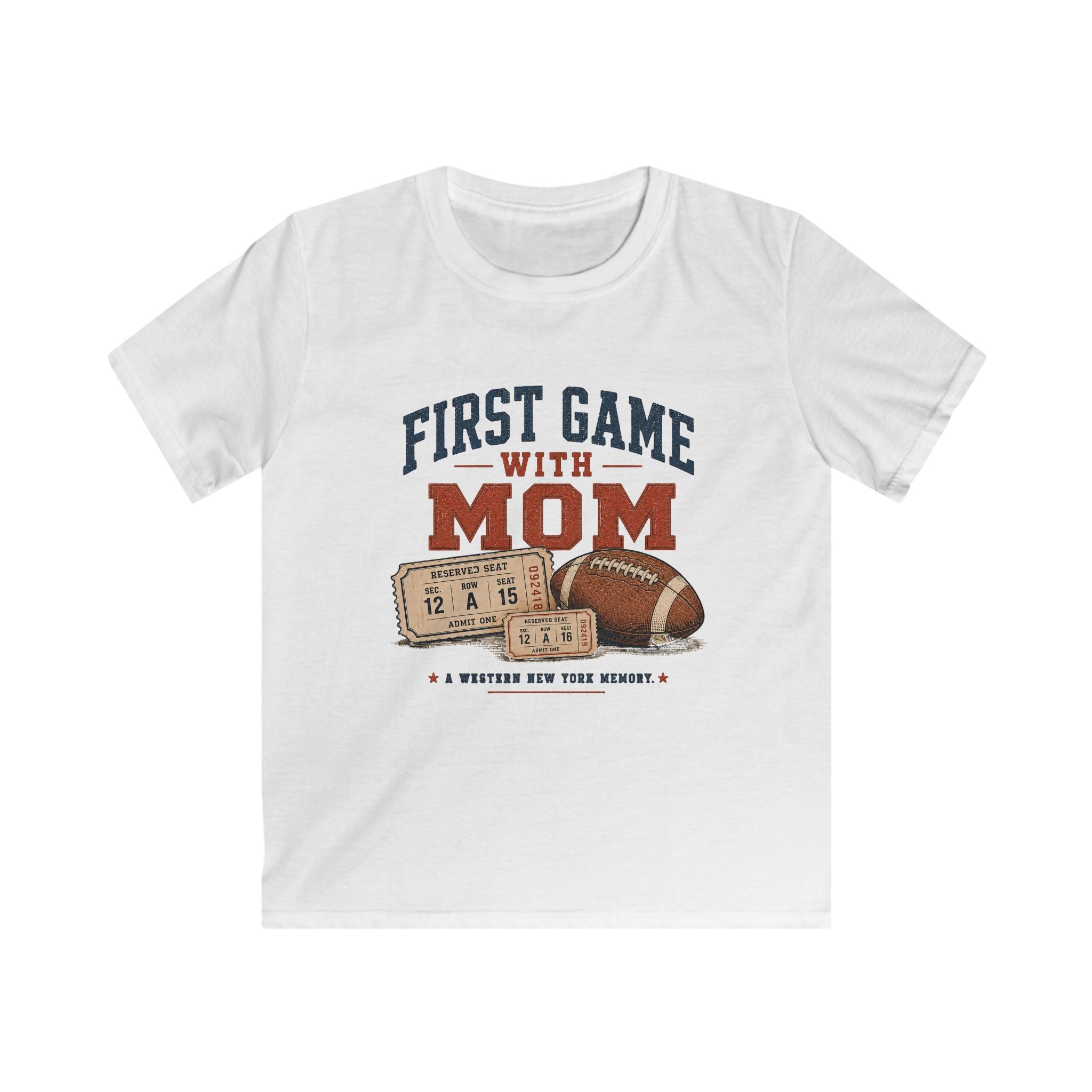 First Game With Mom Youth T-Shirt