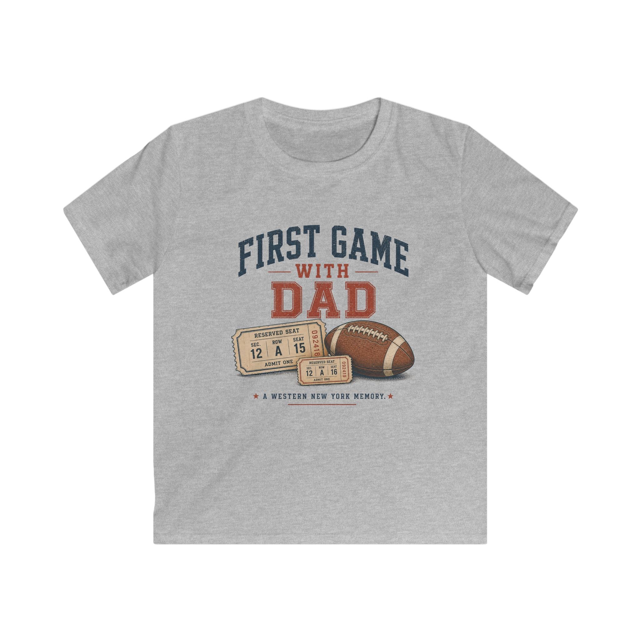 First Game With Dad Youth T-Shirt