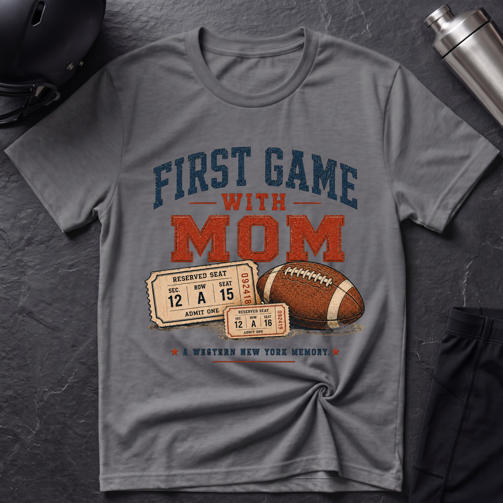 First Game With Mom Youth T-Shirt