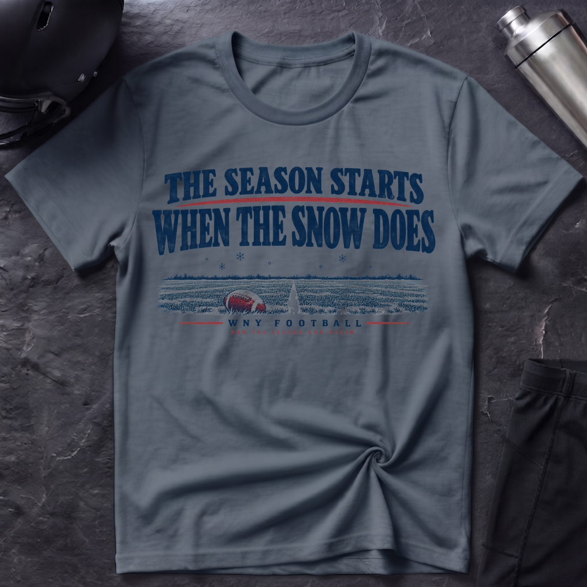 Snow Means Football T-Shirt