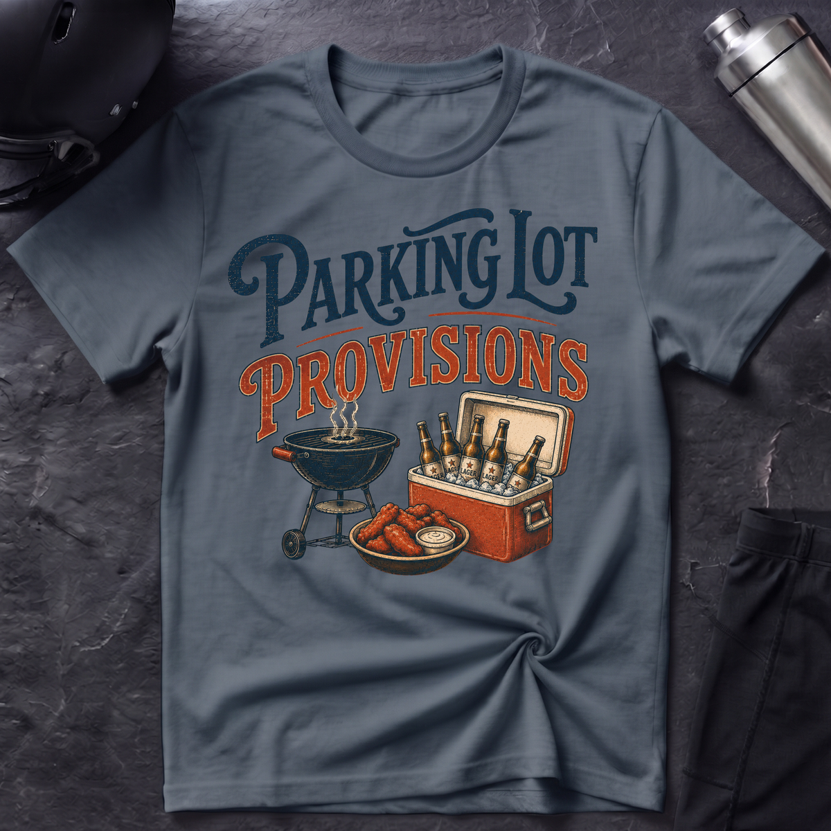 Parking Lot Provisions with Beer T-Shirt