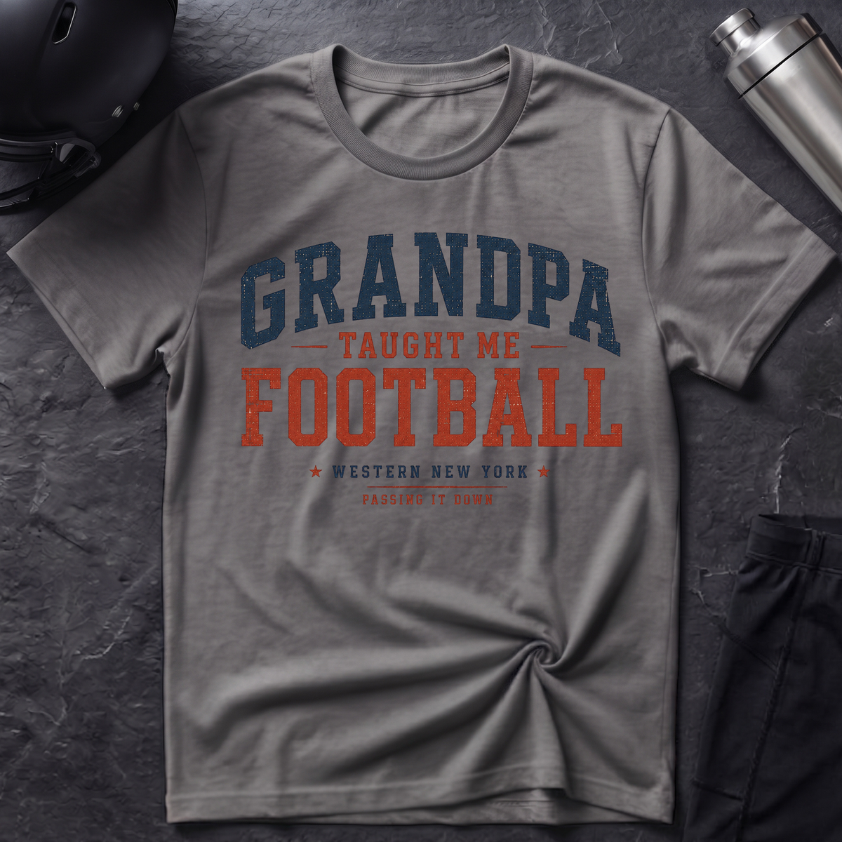 Grandpa Taught Me Football T-Shirt