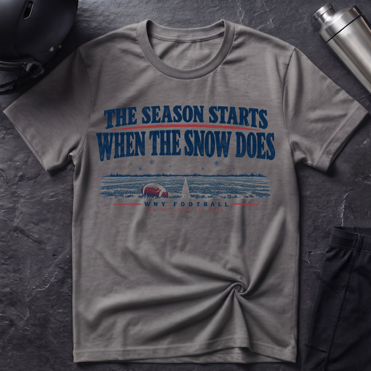 Snow Means Football T-Shirt