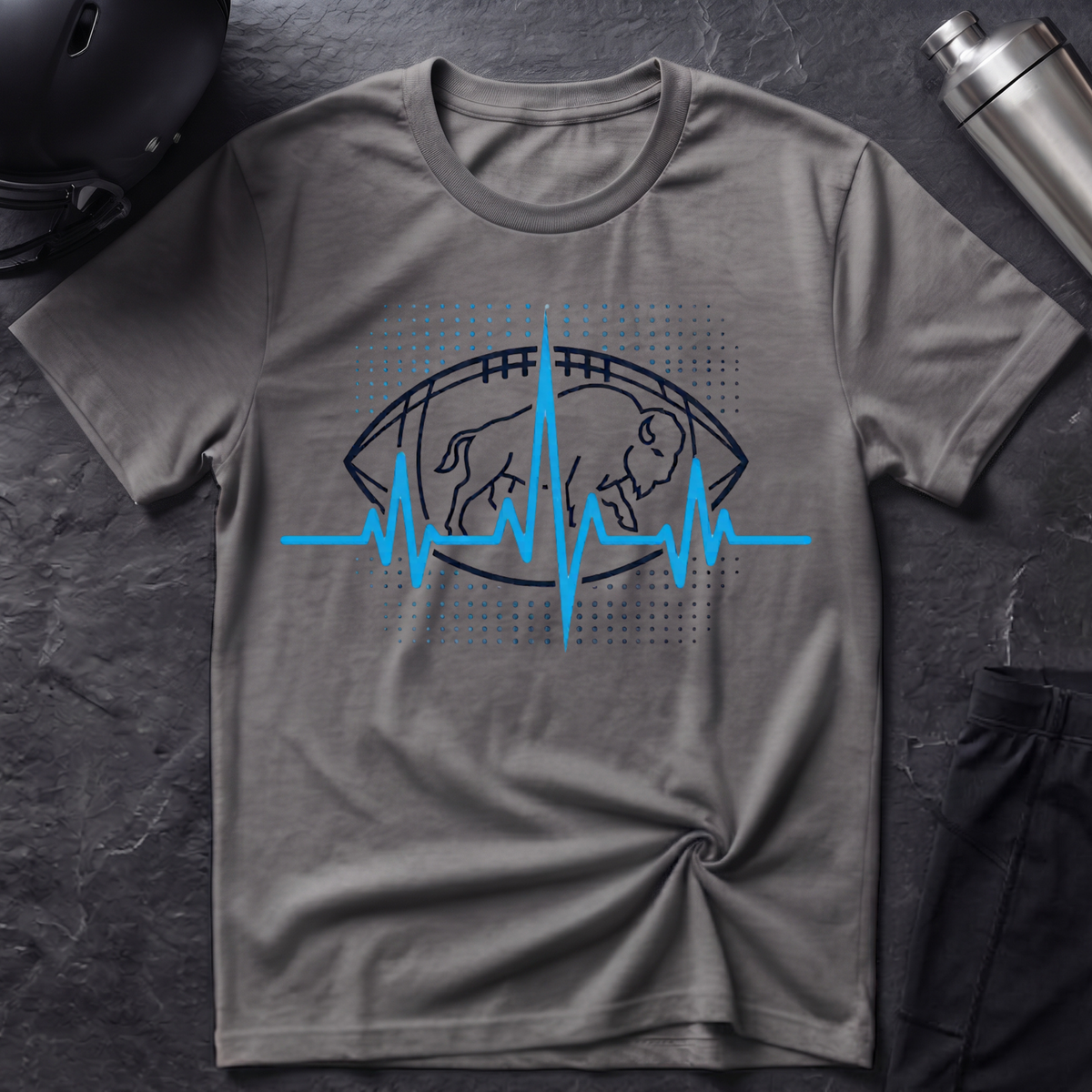 Buffalo Football Heartbeat T-Shirt