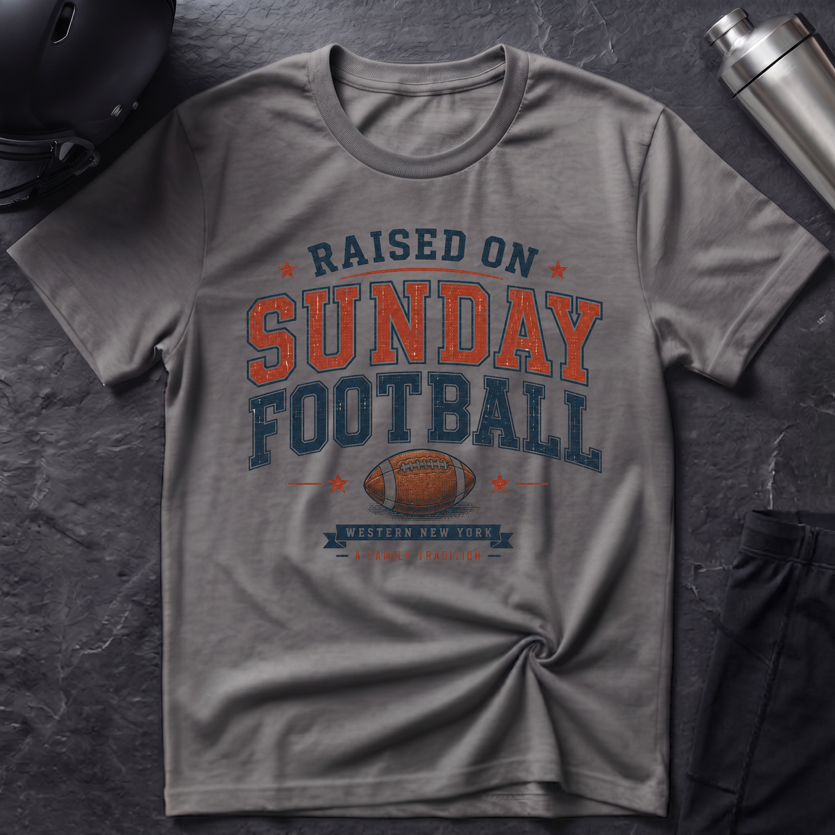 Raised on Sunday Football T-Shirt