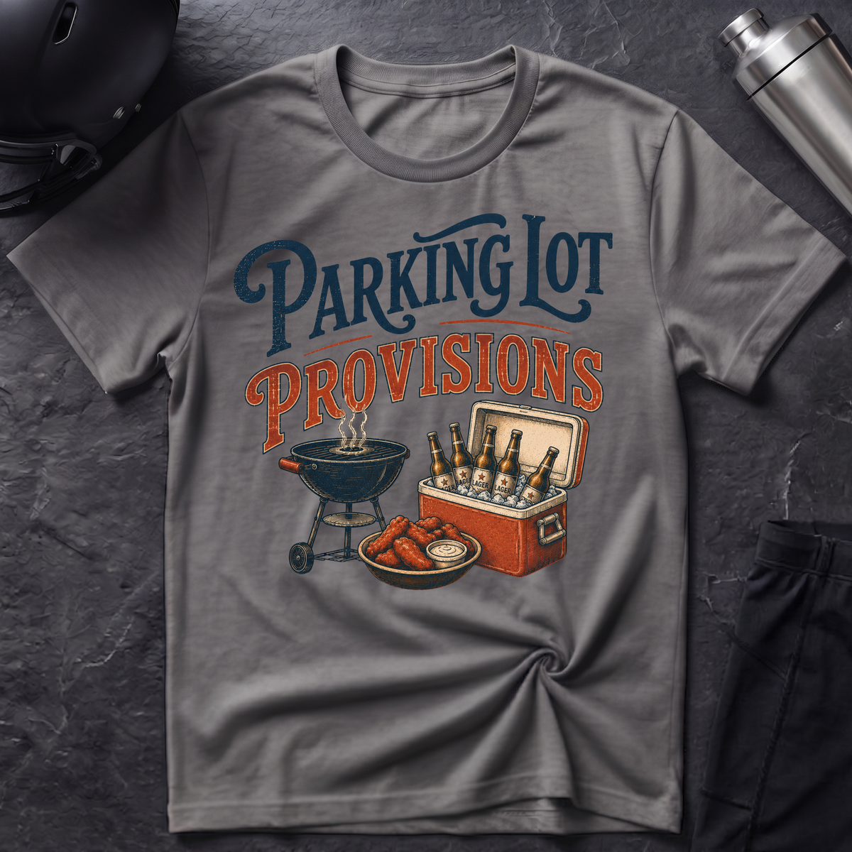 Parking Lot Provisions with Beer T-Shirt