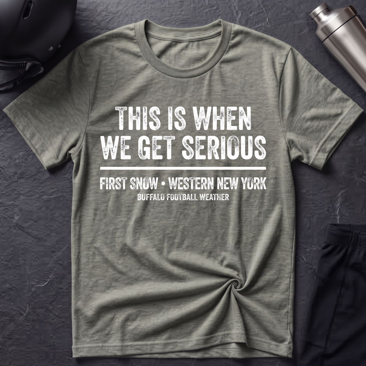Buffalo Football Weather T-Shirt