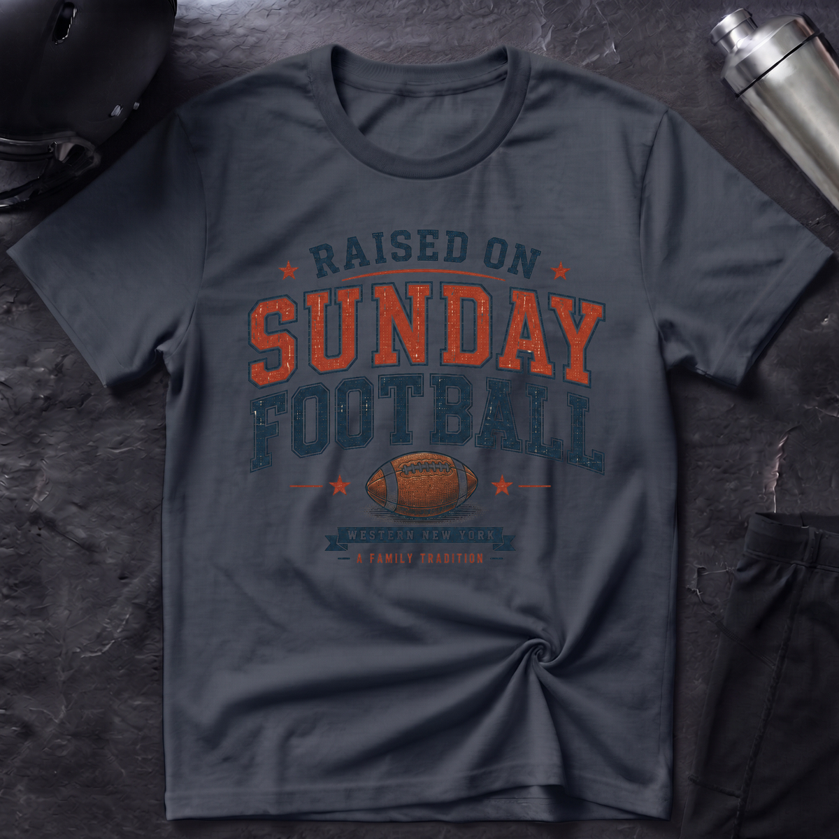 Raised on Sunday Football T-Shirt