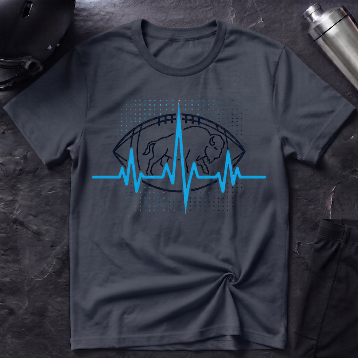 Buffalo Football Heartbeat T-Shirt