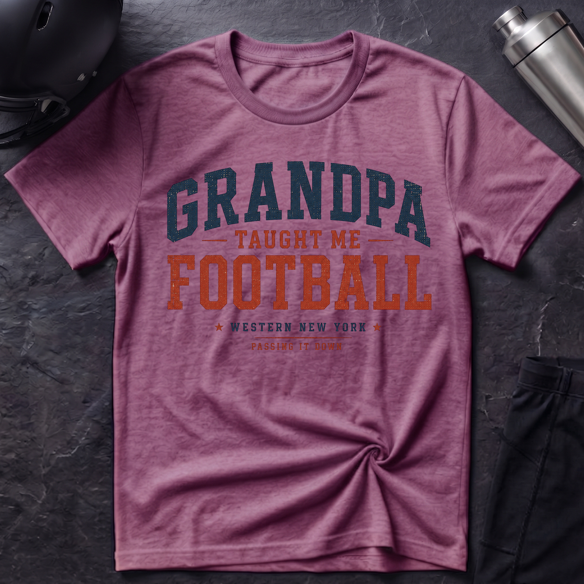 Grandpa Taught Me Football T-Shirt