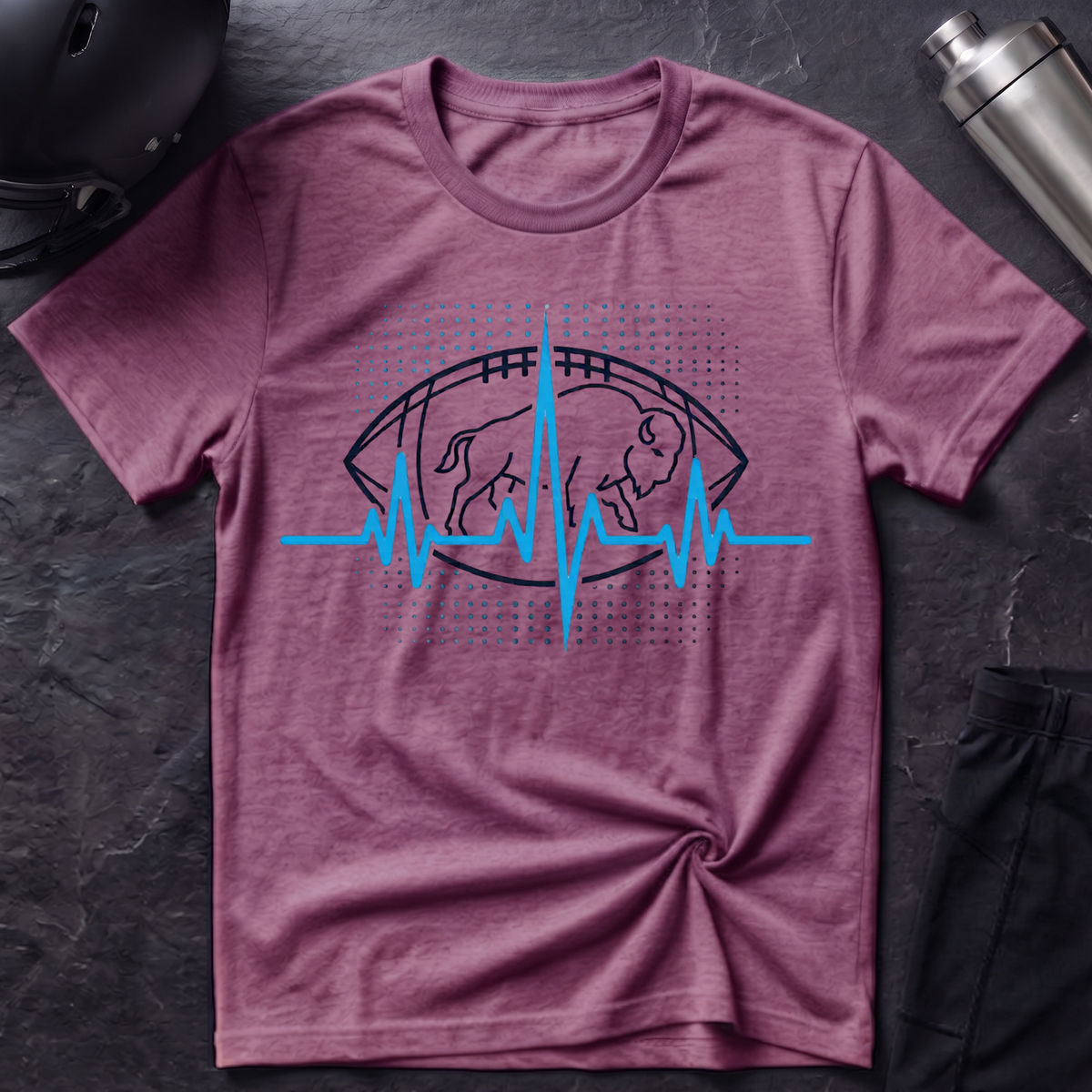 Buffalo Football Heartbeat T-Shirt
