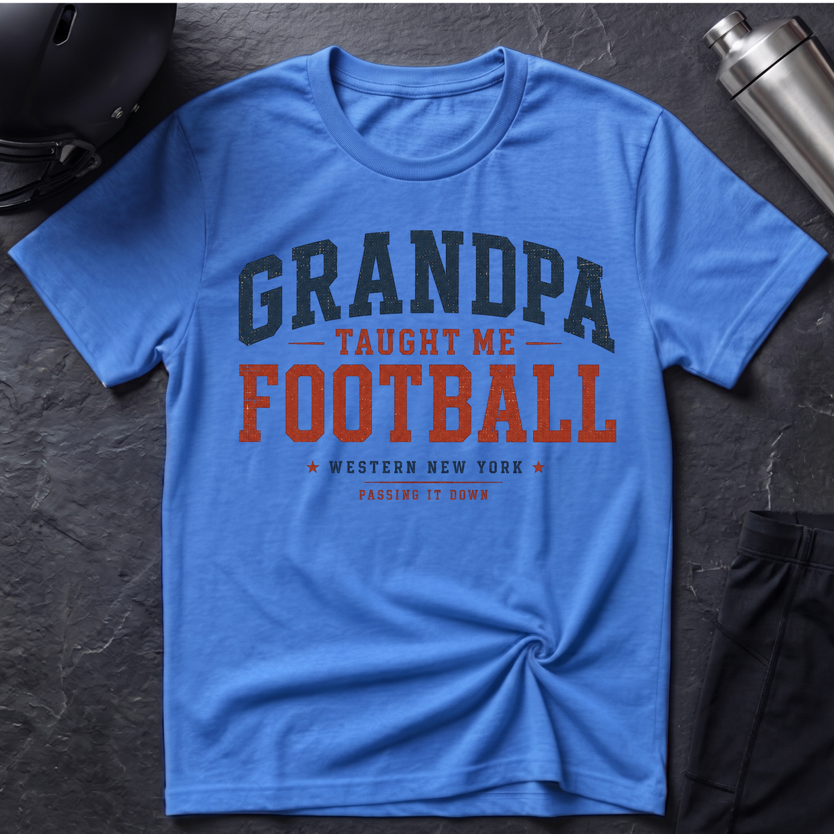 Grandpa Taught Me Football T-Shirt