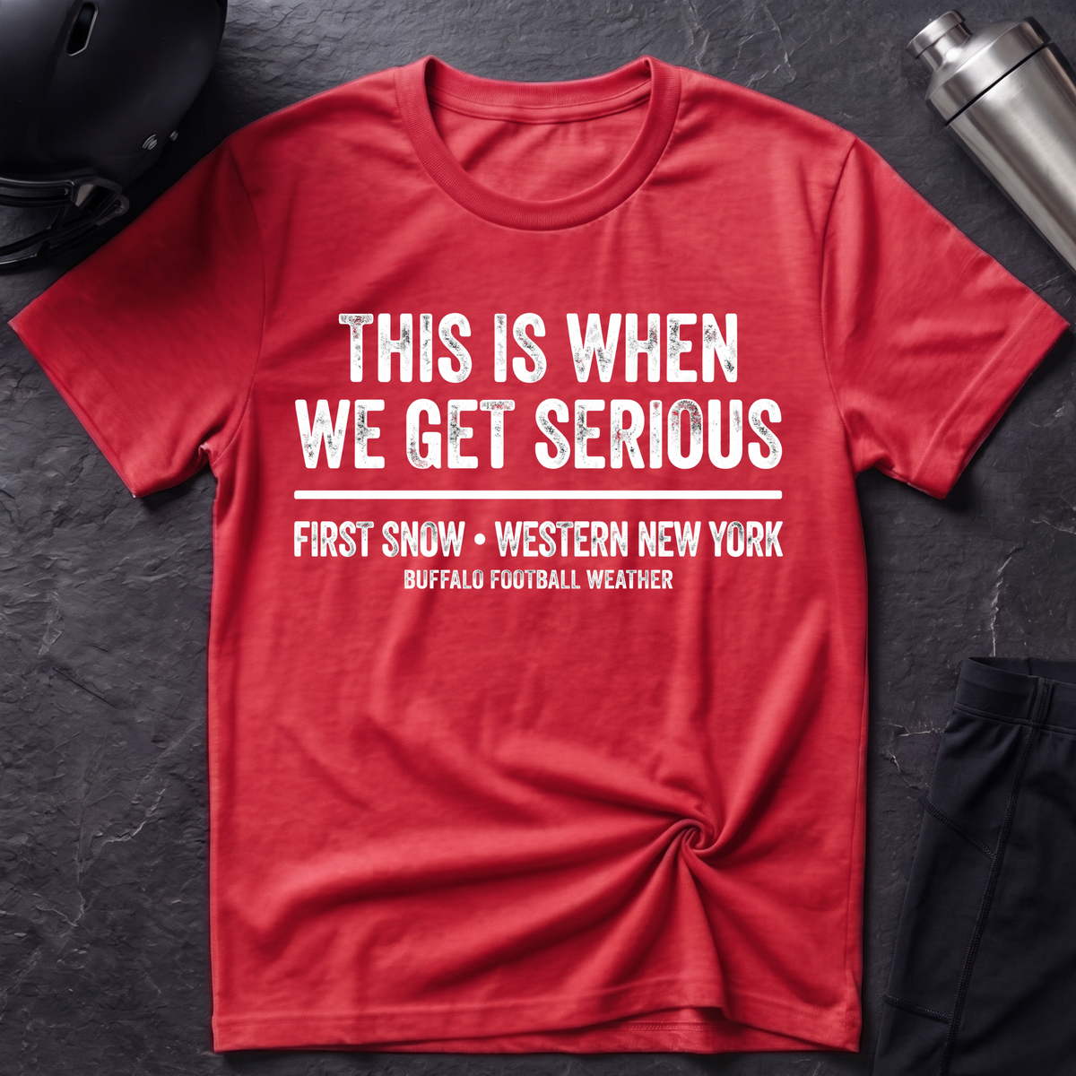 Buffalo Football Weather T-Shirt