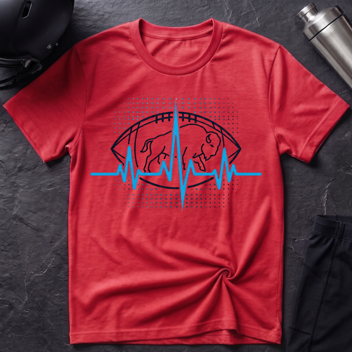 Buffalo Football Heartbeat T-Shirt