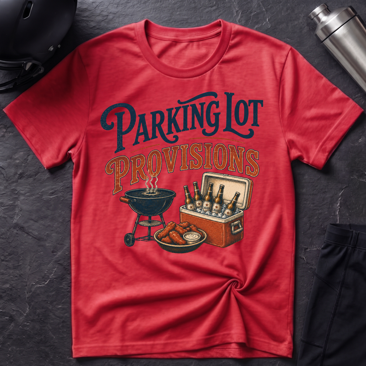 Parking Lot Provisions with Beer T-Shirt