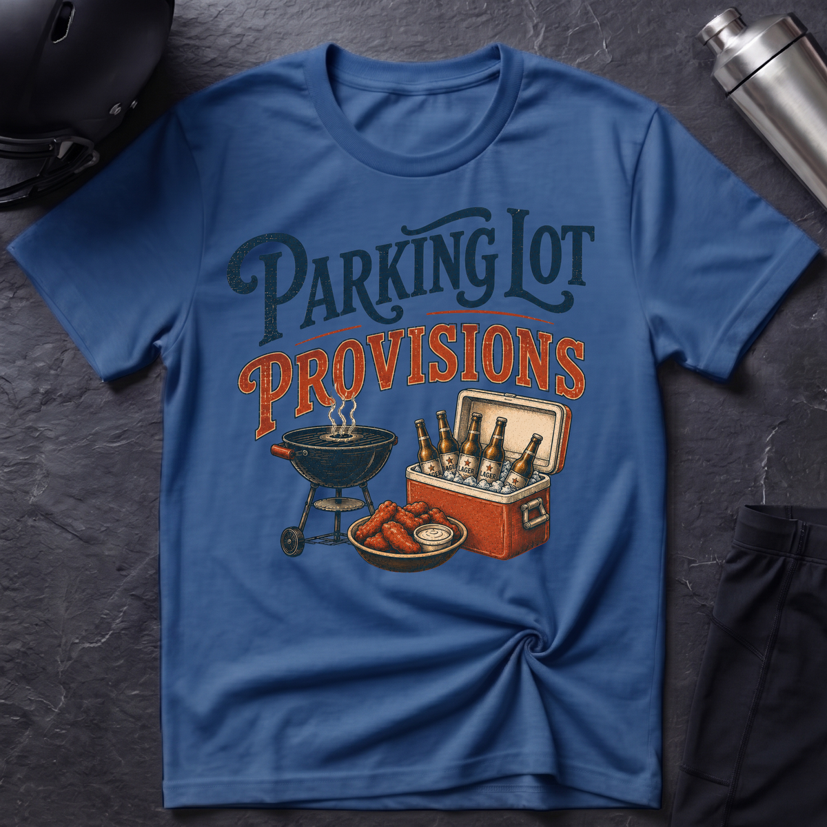 Parking Lot Provisions with Beer T-Shirt