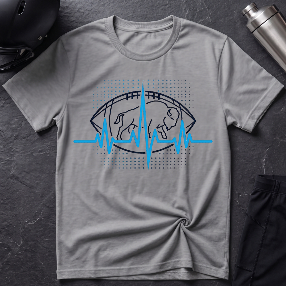 Buffalo Football Heartbeat T-Shirt