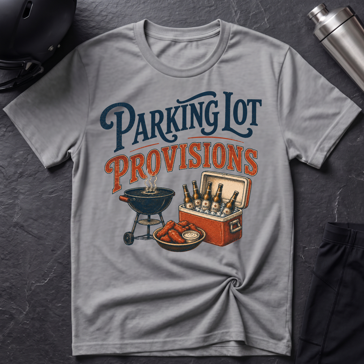 Parking Lot Provisions with Beer T-Shirt