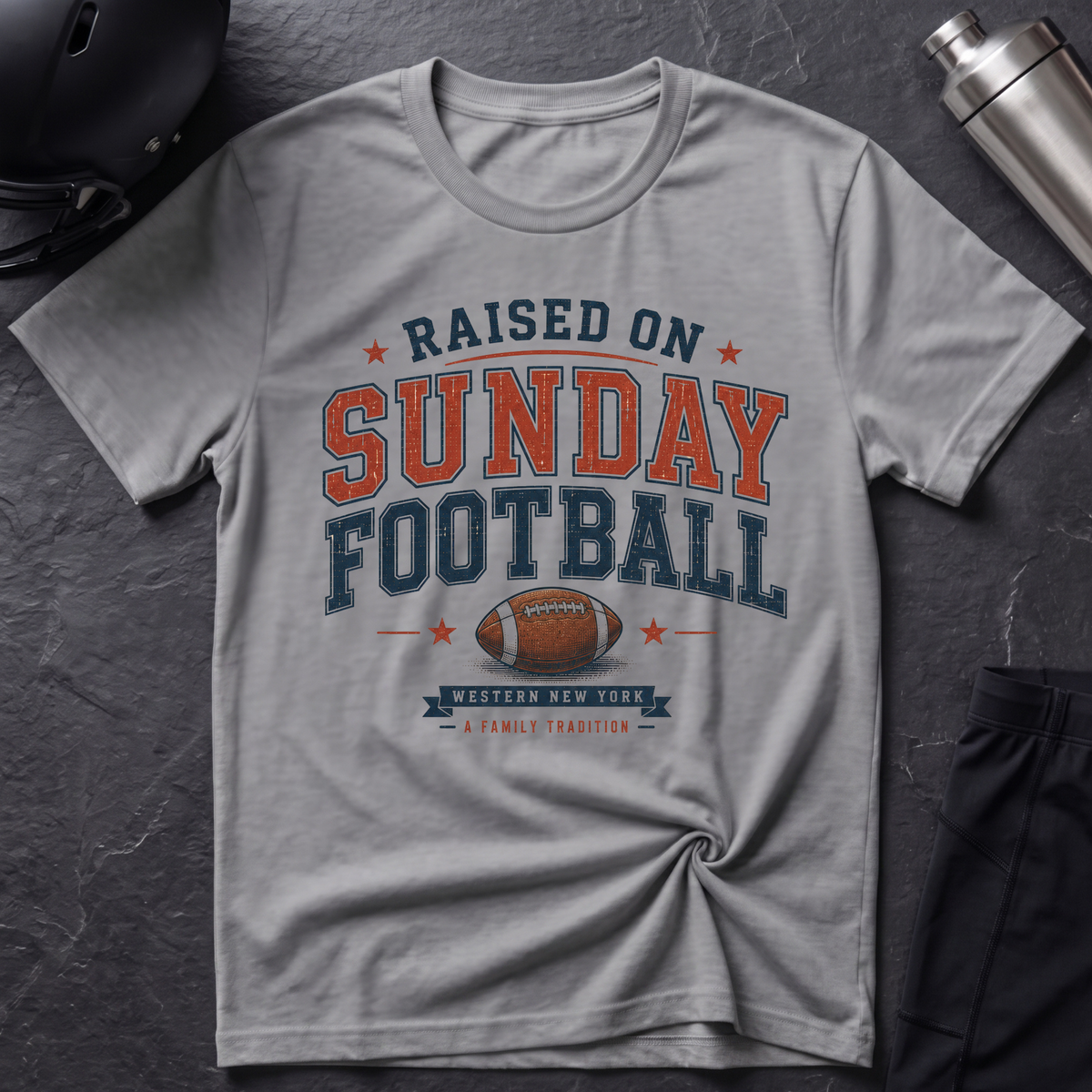 Raised on Sunday Football T-Shirt