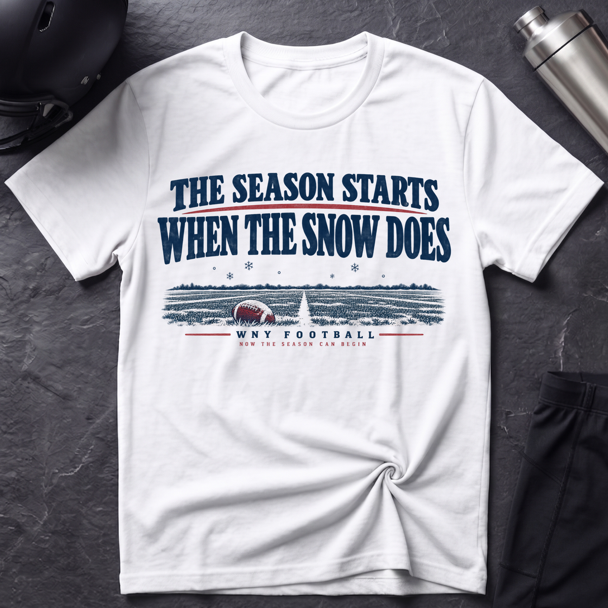 Snow Means Football T-Shirt
